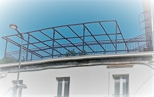 Copertura in ferro lavorato